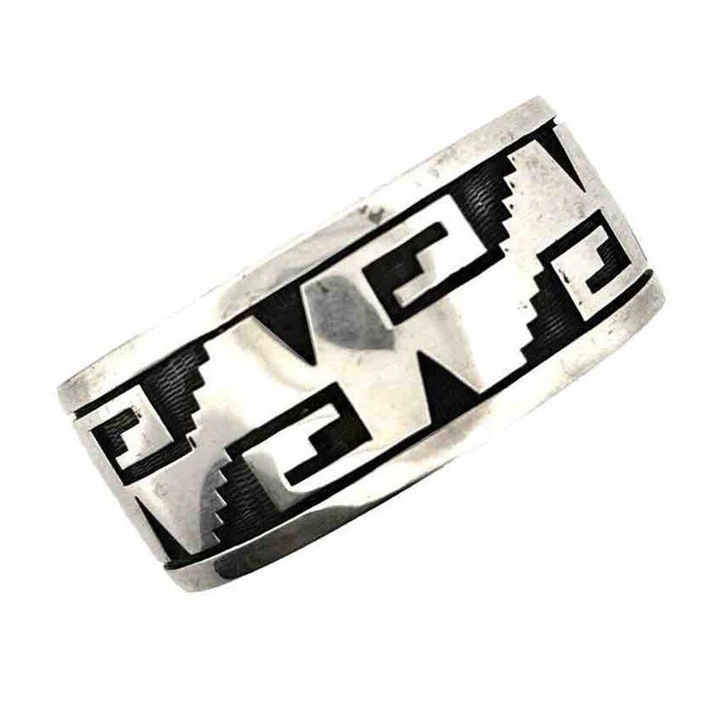 Bradley Gashwazra Hopi Cuff Sterling Silver Native American Bracelet